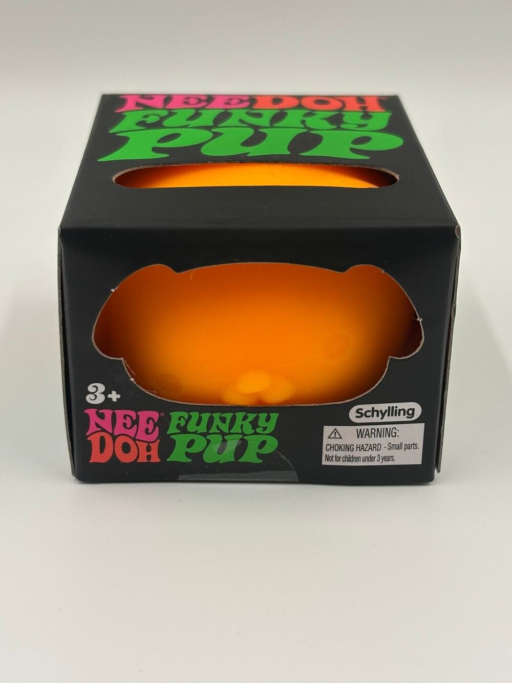 NeeDoh Funky Pup Orange Dog Squishy Sensory Fidget Schylling NEW